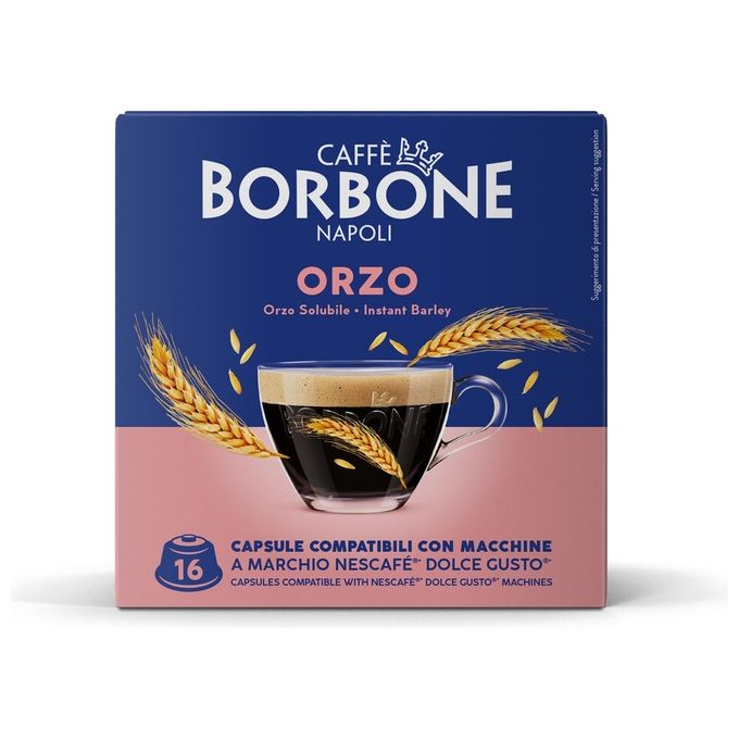 Borbone Dolce Re Orzo Sacchetto 16 Capsule Compatibili Dolce Gusto