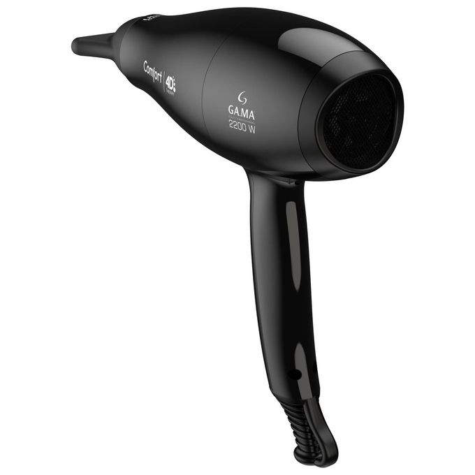 Ga.ma GH0532 Comfort 4D Therapy Asciugacapelli 2200W Ozone Ion Plus Tormalina 2 Velocita' 3 Temperature Diffusore colore Nero