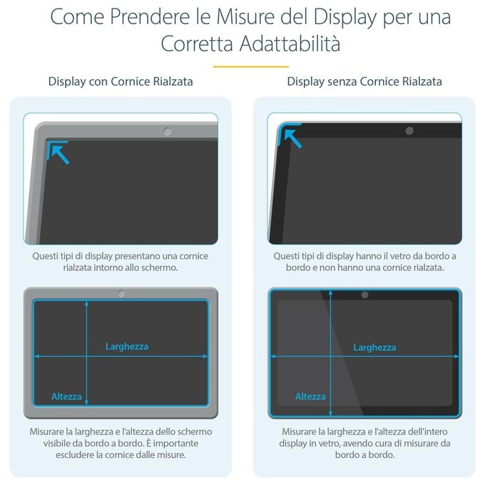 StarTech 156L-PRIVACY-SCREEN Filtro Privacy per Laptop 15,6 pollici 16:9 con Riduzione Luce Blu del 51% Reversibile Opaco-Lucido colore Trasparente