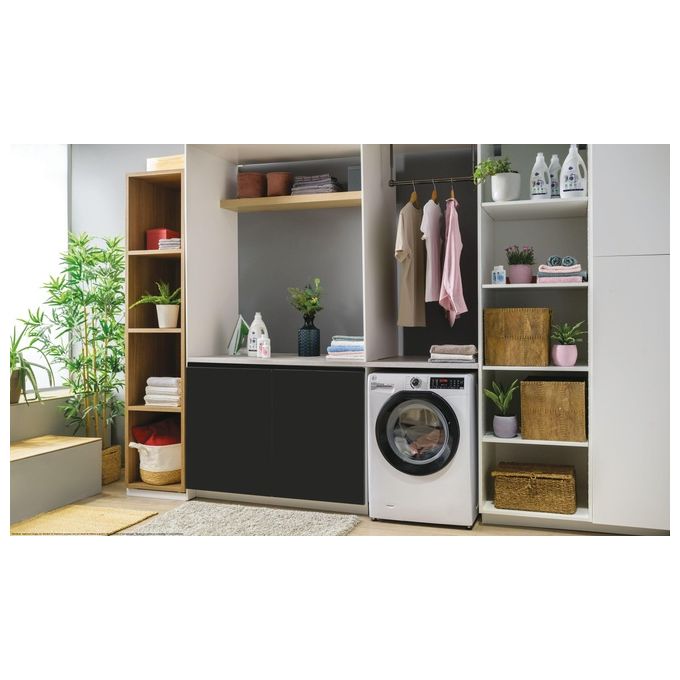 Hoover H-Wash 350 H3WPS4376TAMB6-S Lavatrice carica frontale Slim 7 Kg Classe A Centrifuga 1300 giri Profondita' 44 cm Inverter Funzione Vapore