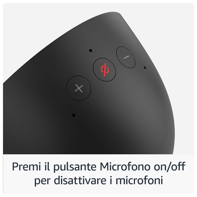Amazon B0C2S2J7JP Echo Spot 2024 Sveglia Intelligente Alexa Display 2.83'' Touch Wi-Fi Bluetooth 5.0 2,1 W colore Nero