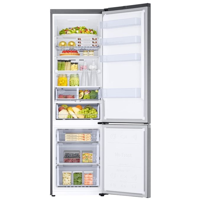 Samsung RB38C676CS9 EcoFlex AI Frigorifero Combinato 390 L 203 cm Classe C 35 dB No Frost WiFi colore Metal Inox