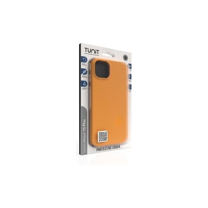 Tunit Cover in Silicone MagSafe Compatible con iPhone 15 Plus Marigold