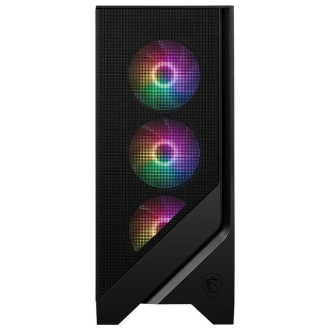 MSI MAG FORGE 120A AIRFLOW Case PC Midi Tower Gaming ATX 6 Ventole RGB Vetro Temperato colore Nero Trasparente