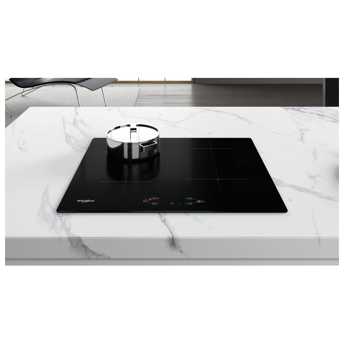 Whirlpool WSQ2160NE Piano cottura a induzione 60 cm 4 zone Touch Booster 7200W colore Nero