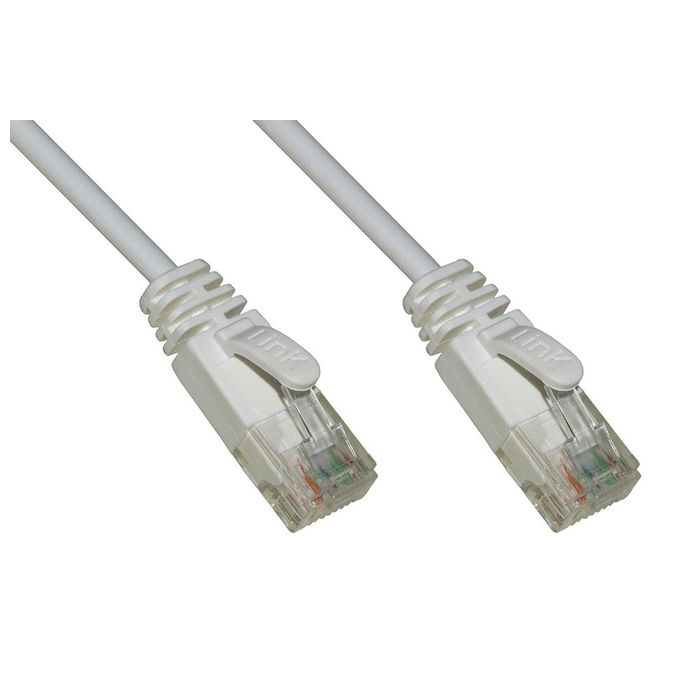 LINK cavo rete categoria 6 non schermato utp colore grigio halogenfree mt 0,25 slim