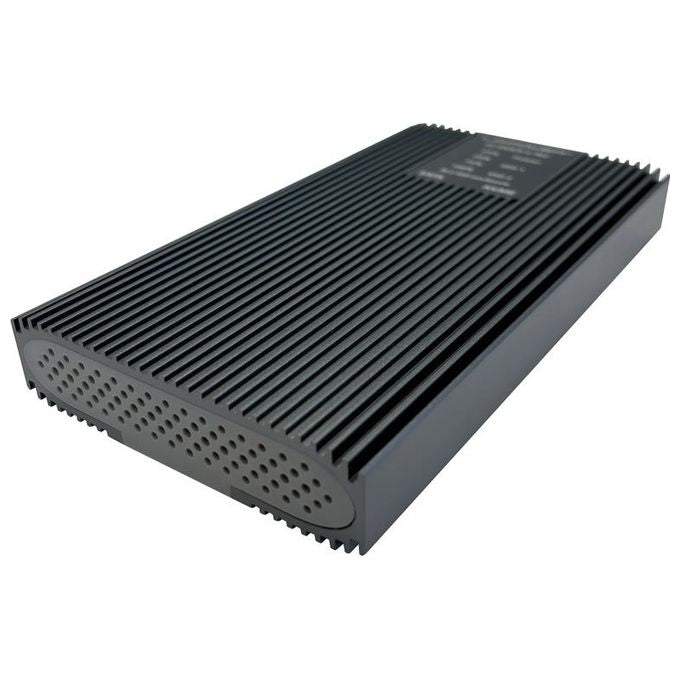 LC-Power LC-DOCK-C-M2 Stazione di Docking USB 3.2 per SSD M.2 NVMe e SATA 10 Gbps colore Grigio antracite