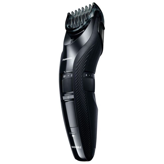 Panasonic ER‑GC53‑K503 - Tagliacapelli con cavo-cordless, autonomia 40 min, lame acciaio inox, 19 lunghezze da 0,5 a 10 mm, lavabile, colore nero
