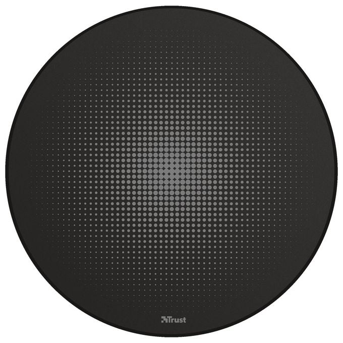 Trust 24134 Mika Tappetino per Pavimento Rotondo 117 cm Antiscivolo per Sedia Gaming e Ufficio colore Nero