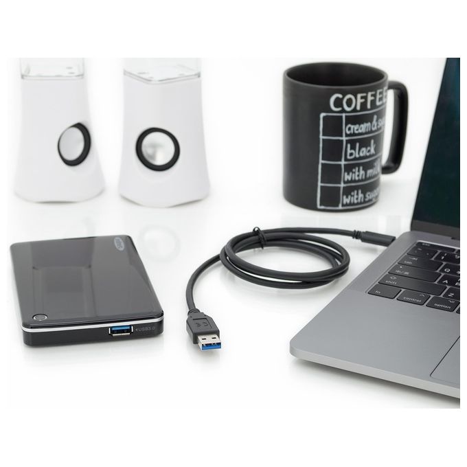 Digitus cavo usb 3.1 (gen 2) tipo ''c'' - usb ''a'' 10 gbps superspeed+ digitus mt 1
