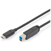 Digitus cavo di collegamento usb tipo c gen 2 - usb 3.0 tipo b mt 1,80