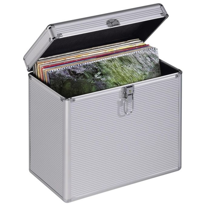Hama Valigetta Porta LP Silver 50 Posti