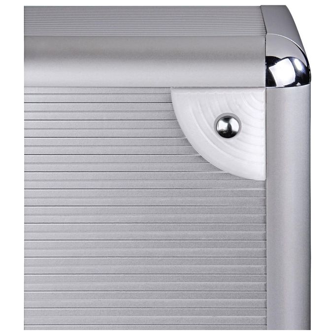 Hama Valigetta Porta LP Silver 50 Posti