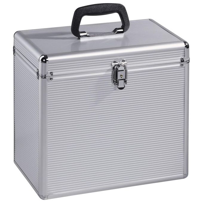Hama Valigetta Porta LP Silver 50 Posti