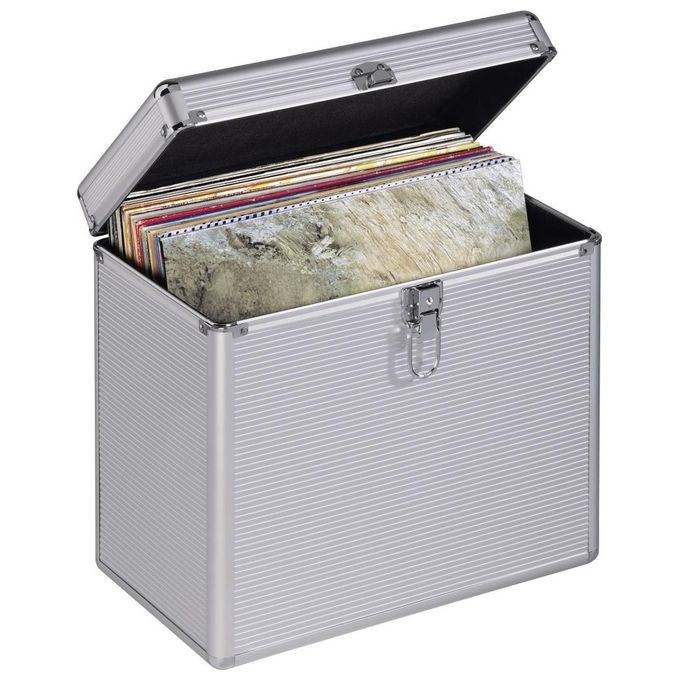 Hama Valigetta Porta LP Silver 50 Posti