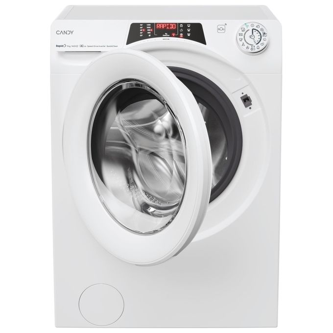 Candy RapidÓ ECO, Lavatrice 9kg, 1400 giri, Classe A, Bianco, RO 496DWM7-1-S