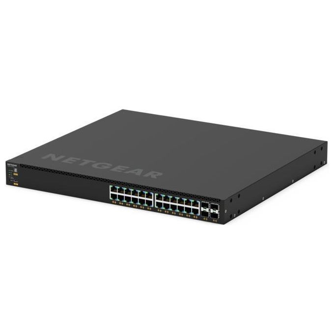 NETGEAR GSM4328-100NES GSM4328 Switch Gestito L3 24 Porte Gigabit PoE+ 4 SFP+ 648 W colore Nero
