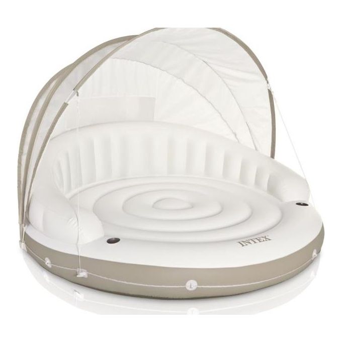 Intex Isola Galleggiante con Parasole Bianco