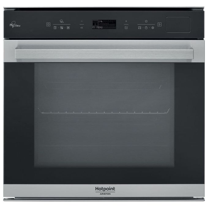 Hotpoint FI7 S8C1 SH IX HA Forno elettrico Multifunzione Ventilato da Incasso Capacita' 73 Litri Classe energetica A+ 18 programmi Nero-Acciaio Satinato