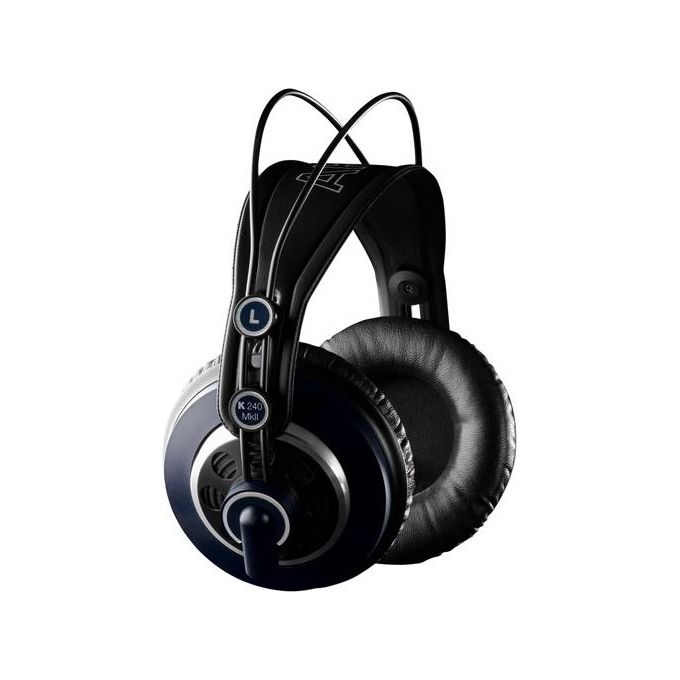 AKG K240 MKII Cuffie da Studio Circumaurali Semiaperte 55 Ohm 104 dB 15 25000 Hz cavo 3 m colore Nero