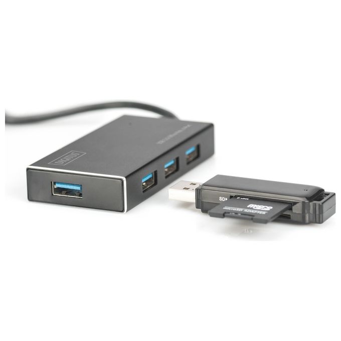 Digitus Hub 4 Porte Usb 3.0 con Alimentatore