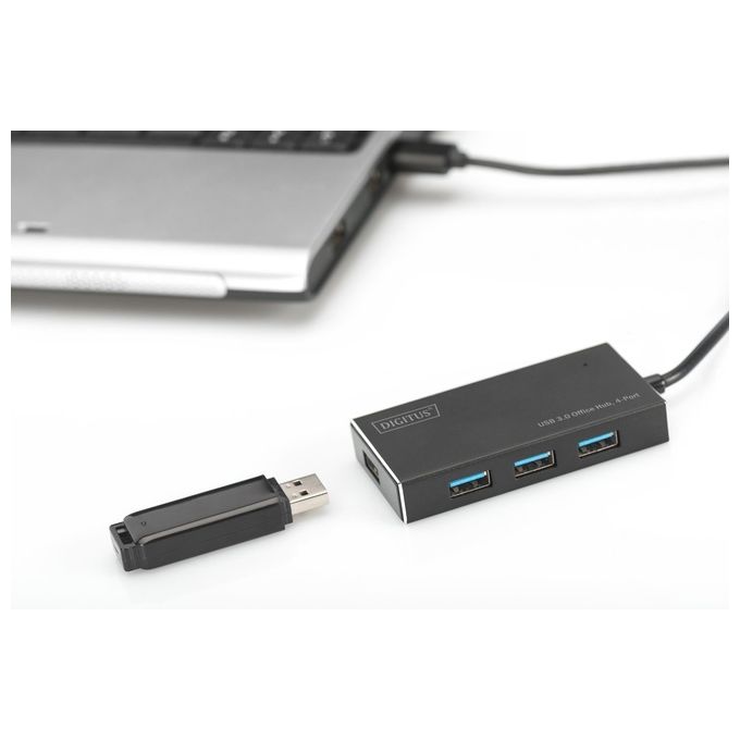 Digitus Hub 4 Porte Usb 3.0 con Alimentatore