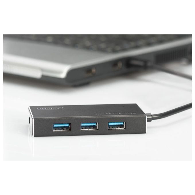 Digitus Hub 4 Porte Usb 3.0 con Alimentatore