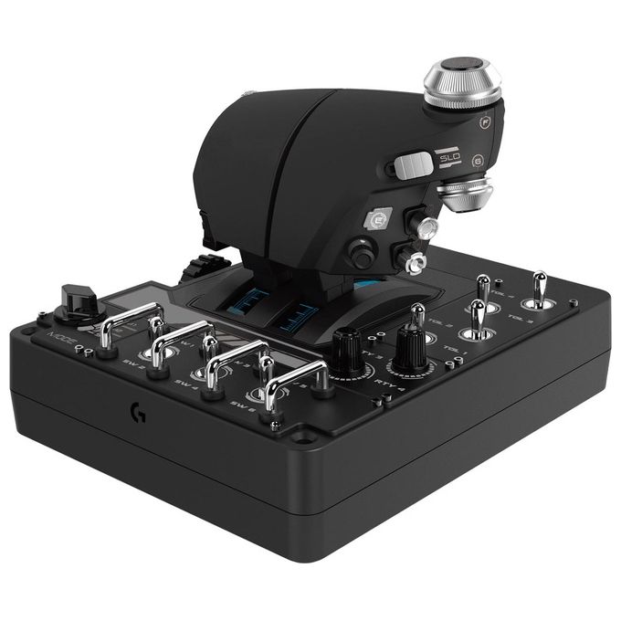 Logitech G X56 HOTAS RGB Controller per Giochi di Simulazione Spaziale-di Volo