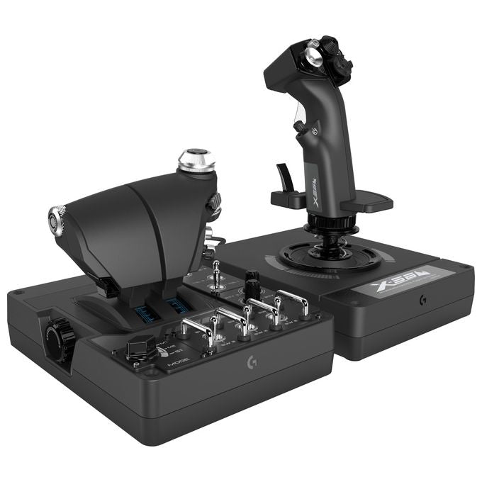Logitech G X56 HOTAS RGB Controller per Giochi di Simulazione Spaziale-di Volo