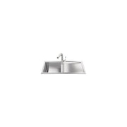 Smeg LQ861D Lavello 1 Vasca Quadra con Gocciolatoio Dx 86x50cm Vasca 35x40cm Profondita' 21,6cm