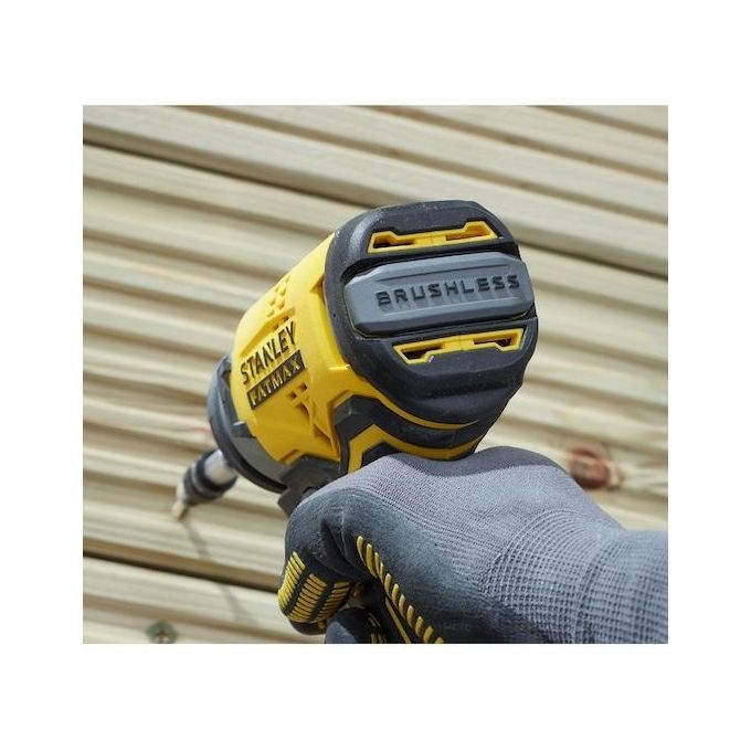 Stanley - FatMax SFMCF810D2K-QW Avvitatore a Impulsi 18V Brushless 1-4'' 170 Nm 2 Batterie 2,0 Ah LED colore Nero