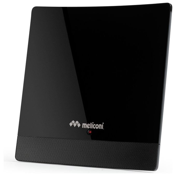Meliconi AT 52 R1 USB Antenna TV Interna Amplificata DVB-T2 HEVC DAB+ Filtri 4G 5G 1 dB colore Nero
