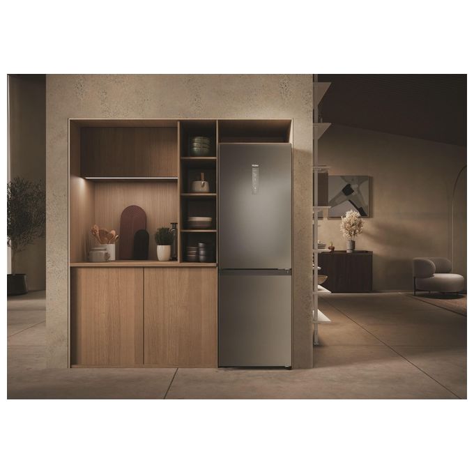 Haier HDPW3618DNPK Serie 3 Frigorifero Combinato 352 L 185 cm Classe D 35 dB No Frost Wi-Fi colore Inox