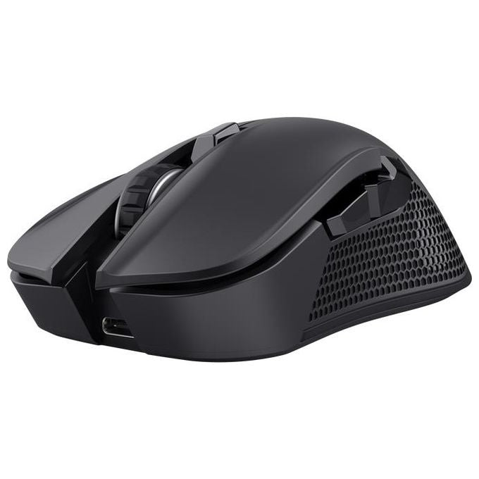 Trust GXT 923 YBAR Mouse Gaming RF Wireless Ottico 7200 DPI 6 Pulsanti Programmabili Mano Destra Ricaricabile colore Nero