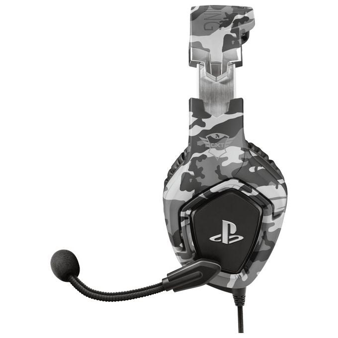 Trust Gaming GXT 488 Forze-B PS4 Cuffie con Microfono Ripiegabile Telecomando Integrato Grigio