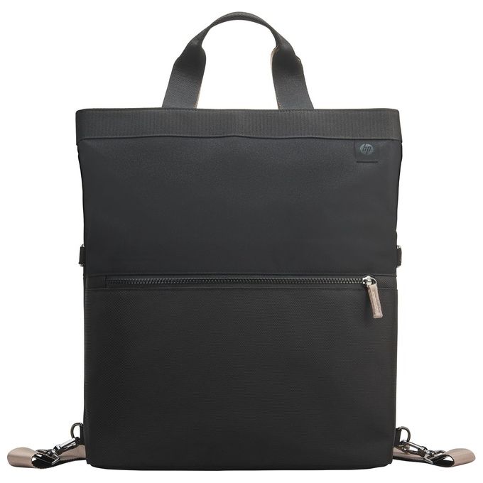HP 9C2H0AA Borsa-Zaino Convertibile per Laptop fino a 14 pollici 18 L con Tasca RFID e Materiale Riciclato colore Nero
