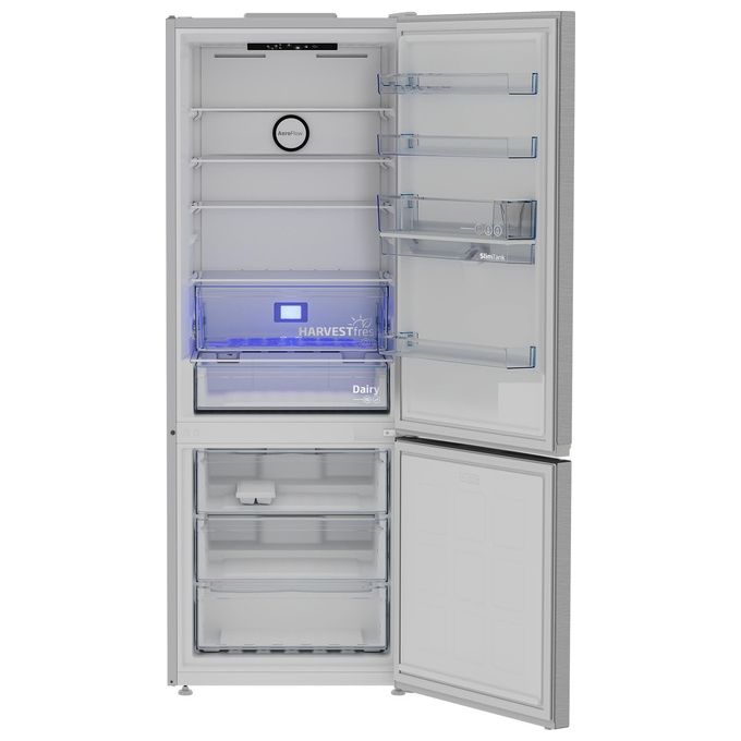Beko B3RCNE564HDXB Beyond Frigorifero Combinato 490 L 192 cm Classe E 38 dB Total No Frost Dispenser Acqua colore Metallico