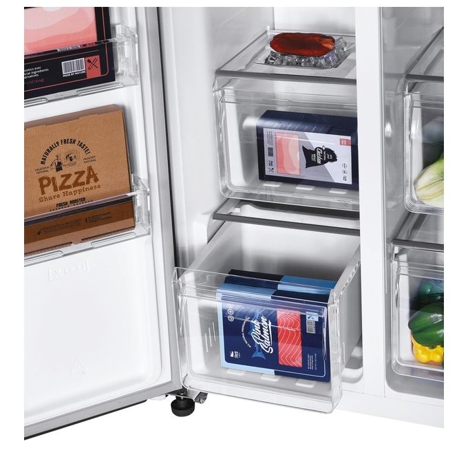 Candy CHSVN-174X Frigorifero Side by Side 532 L 177 cm Classe E 39 dB No Frost colore Acciaio Inox
