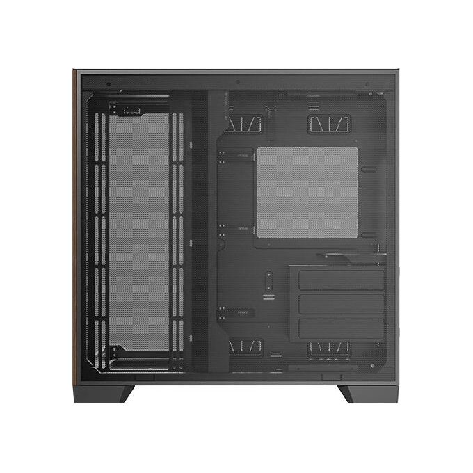 Antec 0-761345-10079-3 C8 Wood Case PC Full Tower ATX EATX ITX micro ATX con Finestra Laterale Vetro e Dettagli in Legno colore Nero Legno