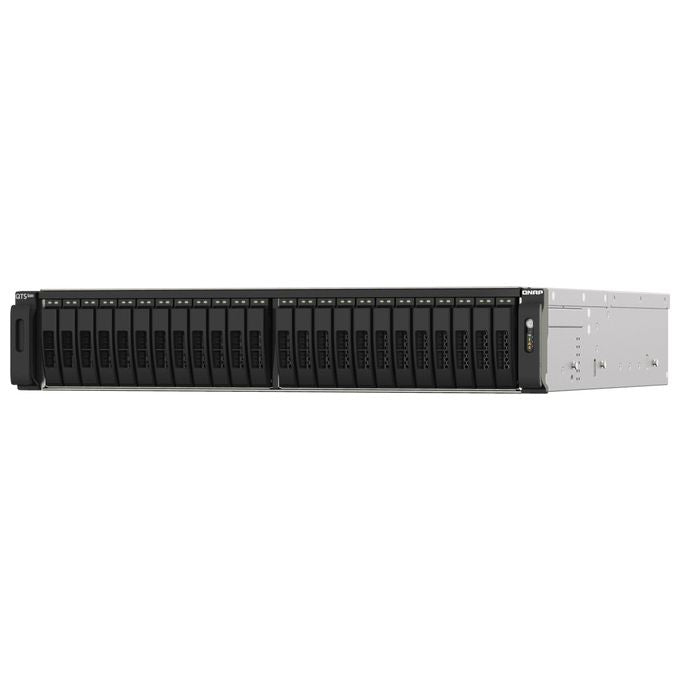 QNAP TS-H2490FU-7302P-128G TS-h2490FU NAS 24 Baie SSD U.2 NVMe Gen 3 x4 AMD EPYC 7302P 128 GB RAM 25GbE colore Nero Grigio