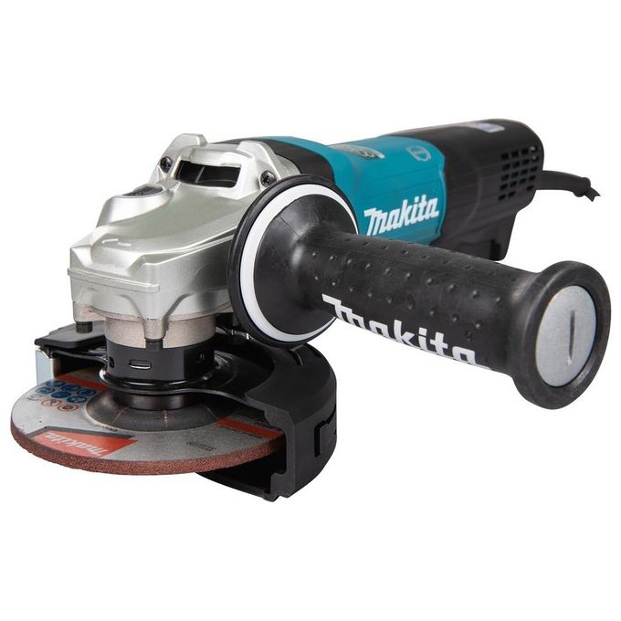 Makita GA5093X01 Smerigliatrice angolare 125 mm 1900 W Velocita' Regolabile 2800-11500 rpm Sistema SJS II Soft Start colore Nero