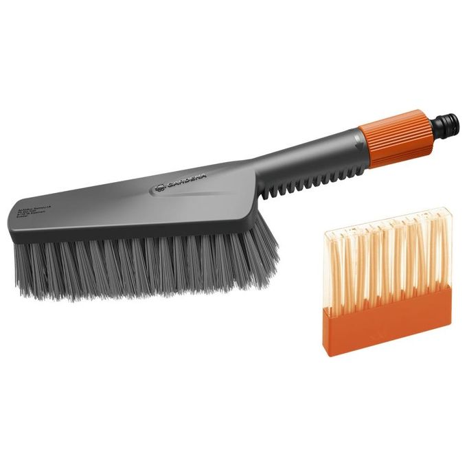 Gardena Set di Lavaggio Cleansystem con Spazzola a Mano Morbida M