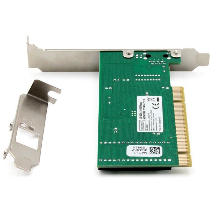 Digitus Scheda Aggiuntiva Di Rete Gigabit Pci 10-100-1000 32 Bit Con Bracket Aggiuntivo Low Profile
