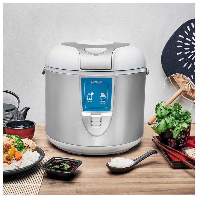 Gastroback 42507 Design Cuoci Riso 3 Litri 450W Argento-Bianco