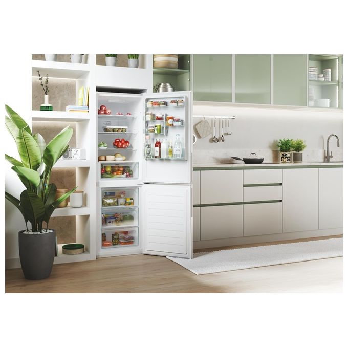 Candy CCE4T618EW Fresco Frigorifero Combinato 341 L 185 cm Classe E 39 dB Total No Frost Wi-Fi colore Bianco