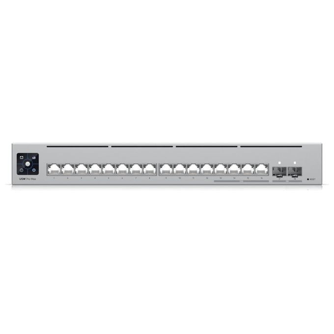 Ubiquiti USW-PRO-MAX-16 Pro Max Switch di Rete L3 16 Porte 2.5G Ethernet 84 Gbit-s 2 SFP+ Rack 1U colore Grigio