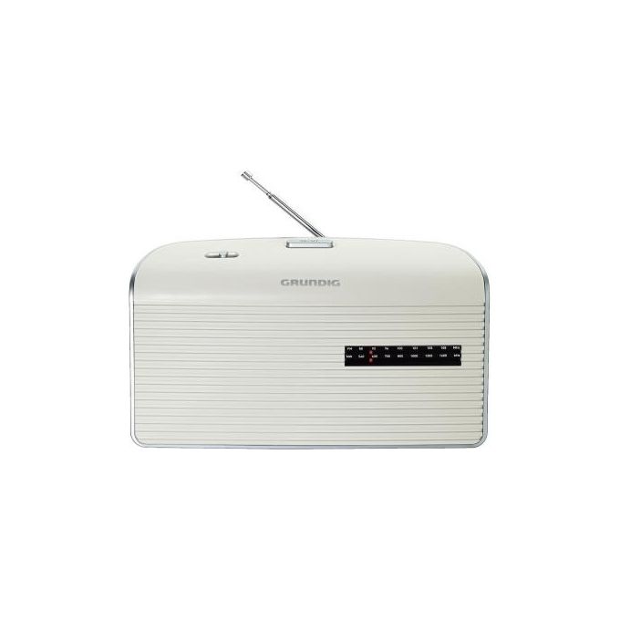 Grundig GPR1251 Music 60X Radio Portatile Analogica FM MW Alimentazione AC Batteria colore Bianco