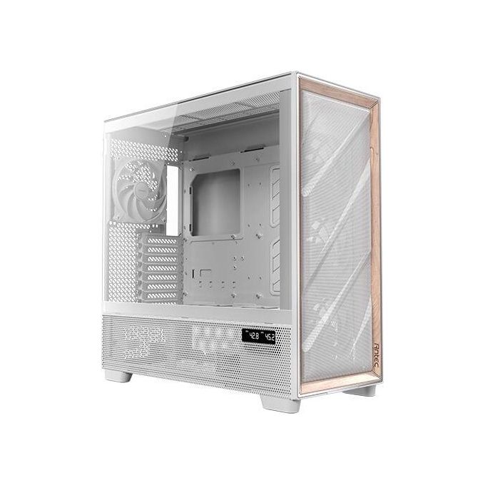 Antec FLUX PRO W Geh Antec FLUX PRO White Midi Tower con Design Flusso d'Aria Multidirezionale e Supporto GPU Verticale colore Bianco