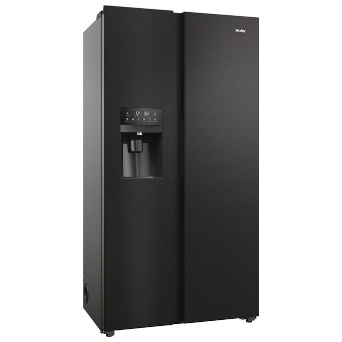 Haier HSR5918DIPB SBS 90 Serie 5 Frigorifero Americano Side by Side 511 L 177 cm Classe D 40 dB No Frost Dispenser Acqua e Ghiaccio colore Nero