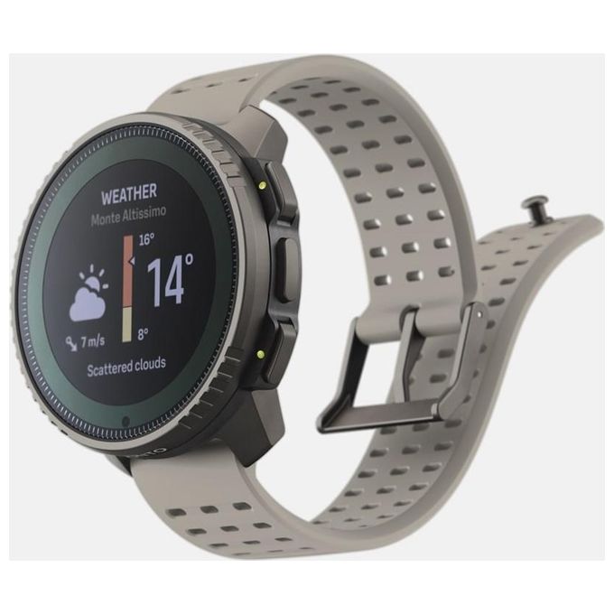 SUUNTO SS050860000 Vertical Orologio Sportivo GPS 5 Sistemi Satellitari Ricarica Solare Monitoraggio Salute 24-7 colore Titanio